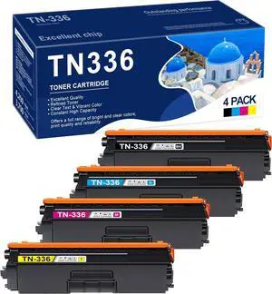 SFINK TN-336 Toner Cartridge Replacement for Brother TN336 TN331 TN-331 Compatible with MFC-L8650CDW MFC-L8850CDW HL-L8350CDW MFC-L8600CDW HL-4150CDN MFC-9970CDW Printers (4-Pack, BCMY)