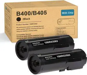 VersaLink B400 B405 High Capacity Toner-Cartridge, 2 Pack Black 106R03582 Toner Cartridge Replacement for Xerox VersaLink B400 B405 B400N B400DN B405N B405DN Printer Toner