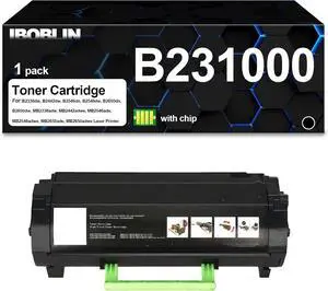 B231000 Toner Cartridge High Yield Compatible with Lexmark B231000 Toner Cartridge for B2338 B2442 B2546 B2650 MB2338 MB2442 MB2546 MB2650 Laser Printer (1pack,Black ,with Chip)
