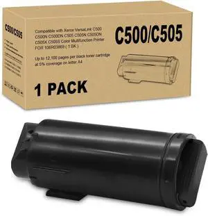 Remanufactured C500/C505 Black Toner Cartridge Replacement for 106R03869 Compatible with Xerox VersaLink C500 C500N C500DN C505 C505N C505DN C505X C505S Color Multifunction Printer ( 1-Pack )