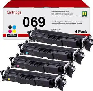 069 Toner Cartridge Set 4 Pack MF753Cdw Toner Replacement for Canon 069 069H Toner for Color ImageCLASS Mf753cdw MF751Cdw LBP674Cdw LBP673Cdw LBP674Cx MF752Cdw MF756Cx Printers