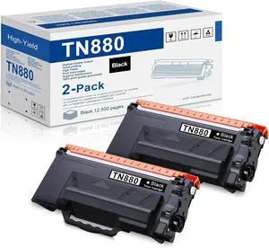 TN880 Super High Yield Toner Cartridge Replacement for Brother TN-880 TN850, Page Yield Up to 25,000 Compatible with HL-L6200DW HL-L6200DWT HL-L6250DW MFC-L6700DW MFC-L6750DW Printer, 2Pack
