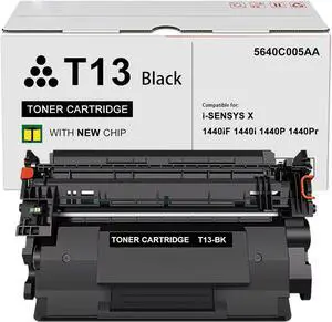 T13 Black Toner Cartridge Compatible for Canon T13 Black Toner 5640C005AA for Canon i-SENSYS X 1440iF 1440i 1440P 1440Pr Printers (1-Pack) T13 Black Toner Cartridge Compatible for Canon T13 Black Toner 5640C005AA for Canon i-SENSYS X 1440iF 1440i 1440P 1440Pr Printers (1-Pack)