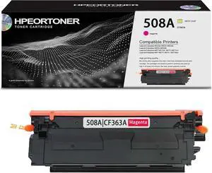 1 Pack 508A|CF363A Magenta Toner Cartridge 6,000 Pages, Replacement for HP 508A|CF363A Color M552dn M553n M553dn M553x M553dh MFP M577dn MFP M577z MFP M577f MFP M577c MFP Printer