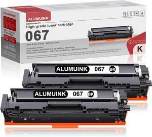 067 Toner Cartridge-2 Pack Black CRG 067 067H Replacement for Canon 067 067H Toner Cartridge for Color imageCLASS MF656Cdw MF654Cdw MF653Cdw LBP632Cdw MF650C LBP630C Series Printer