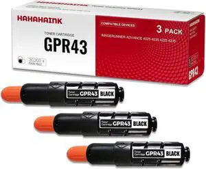 High Yield 30,200 Pages Compatible Toner Cartridge Replacement for Canon GPR43 4792B003 Black to use with imagerunner Advance 4025 4035 4225 42353PK