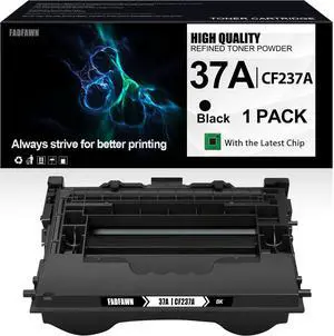 37A Black Toner Cartridge High Yield (1-Pack) Compatible 37A CF237A Toner Cartridge - Replacement for HP Enterprise M607dn M607n M608dn M608n M608x M609dh M609dn M609x Printer