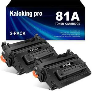 Remanufactured 81A 81 A Toner Cartridge (2 Black) for HP 81A 81X 81 X CF281A for HP Enterprise MFP M604dn M604n M605dh M605dn M605n M605x M606dn M606x M630h M630z M630f M630h Printer
