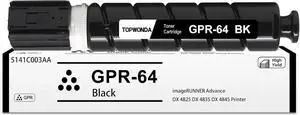 GPR-64 GPR64 Toner Cartridge Replacement for Canon GPR64 GPR-64 5141C003AA Black Toner Replacement for Canon ImageRunner Advance DX 4825 DX 4835 DX 4845 Printer(1-Pack)