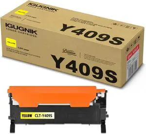 1 Pack CLT-Y409S Yellow Toner Cartridge High Yield 2,800 Pages Compatible for Samsung CLP-310 310N 315 315W CLX-3170FN 3175N 3175FN 3175FW Printer