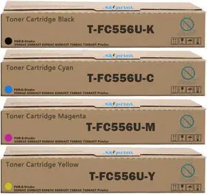 T-FC556U Toner Cartridge Compatible Toshiba T-FC556U-K T-FC556U-M T-FC556U-Y T-FC556U-C Use for Toshiba E Studio 5506AC 5506ACT 6506AC 6506ACT 7506AC 7506ACT Printer Black Cyan Magenta Yellow