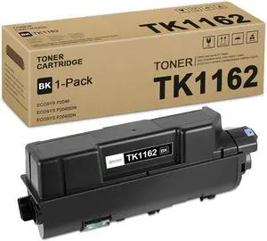 1 Pack TK1162 Black Toner Cartridge: Compatible TK1162K TK-1162 Toner Replacement TK-1162 Toner Cartridge for Kyocera ECOSYS P2040 P2040dw P2040dn Printer, 7,700 Pages Each