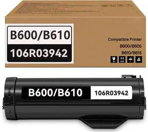 B600 Toner Compatible for Xerox -106R03942 106R03944 B600/B610 Printer Toner Cartridge (1-Black)|Replacement for Xerox B600 B605 B610 B615 Printer Toner