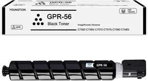 High-Yield GPR-56 Color Toner cartridges 1-Pack, BK Compatible Toner Replacement for Canon ImageRunner Advance C7565 C7565i C7570 C7570i C7580 C7580i Printer, Black