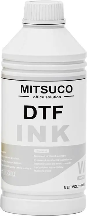 DTF White Ink 1000ml Compatible for printheads Installed DTF Printers L1800 R1390 ET-4800 8550 XP15000 I3200 4720 XP600 TX800 ET2800