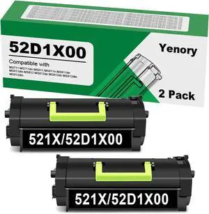 Remanufactured 2 Pack 52D1X00 521X Toner Cartridges Compatible with Lexmark MS711 MS711dn MS811 MS811n MS811dn MS811dtn MS812 MS812de MS812dn MS812dtn Printer (2 Black)
