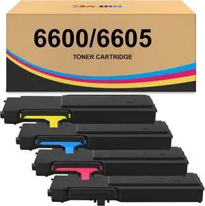 6600 6605 Toner Cartridge High Capacity 106R02225 106R02226 106R02227 106R02228 Toner Replacement for Xerox Phaser 6600 6600N 6600DN WorkCentre 6605 6605N 6605DN Printer