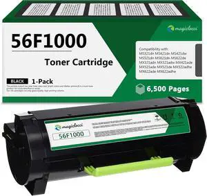 56F1000 Toner Cartridge Black 1 Pack Compatible Replacement for Lexmark 56F1000 High Yield Toner Cartridge Work for MS321dn MS421dn MS521dn MS621dn MX321adn MX421ade MX521de Printer