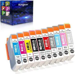 PFI-5100 Ink Cartridge Set PFI5100 Ink Tank Compatible with Canon imagePROGRAF PRO-310 Printer (10-Pack, MBK, PBK, C, M, Y, R, GY, PC, PM, CO) PFI-5100 Ink Cartridge Set PFI5100 Ink Tank Compatible with Canon imagePROGRAF PRO-310 Printer (10-Pack, MBK, PBK, C, M, Y, R, GY, PC, PM, CO)