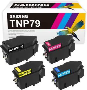 SAIDING TNP79 TNP-79 Toner Cartridge Replacement for Konica Minolta High Yield AAJW430 AAJW330 AAJW230 AAJW130 with Bizhub C3350i C3351i C4050i C4051i Printer(4-Pack) SAIDING TNP79 TNP-79 Toner Cartridge Replacement for Konica Minolta High Yield AAJW430 AAJW330 AAJW230 AAJW130 with Bizhub C3350i C3351i C4050i C4051i Printer(4-Pack)