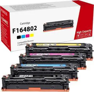 F164802 Toner Cartridge (4-Pack BK/C/M/Y) - PINOS Compatible F164802 Toner Cartridge Replacement for Canon F164802 Toner Cartridge Work with F164802 Printer