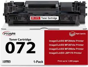 072 Black Toner Cartridge High-Yield 1-Pack Replacement for Canon 072 Toner Cartridge for imageclass LBP170 MF284dw MF287dw MF289dw Printer 072 Black Toner Cartridge High-Yield 1-Pack Replacement for Canon 072 Toner Cartridge for imageclass LBP170 MF284dw MF287dw MF289dw Printer