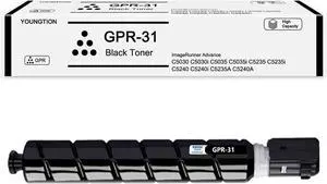 High-Yield GPR-31 Toner Cartridges (1-Pack, BK) Compatible 2790B003AA 2794B003AA 2802B003AA 2798B003AA Toner Replacement for Canon GPR-31 Toner ImageRUNNER Advance C5030 C5035 C5235 Printer