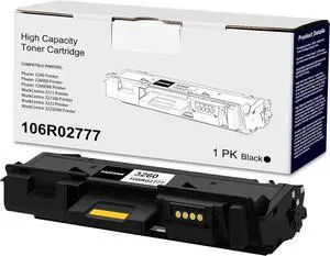 106R02777 Black High Capacity Toner Cartridge 1pack -Compatible Phaser 3260 / WorkCentre 3225 Toner Cartridge Replacement for Xerox Phaser 3260DI 3260DNI WorkCentre 3215NI 3225DNI Printer