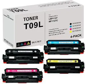 High Yield T09L T09 Toner Cartridge Compatible with Canon T09 Toner Cartridge for Canon ImageCLASS X LBP1127 LBP1127C MF1127 MF1127C Series Printers (3020C005AA 3019C005AA 3018C005AA 3017C005AA)