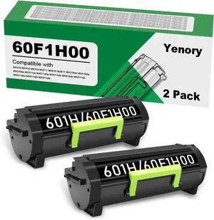 Remanufactured 2 Pack 60F1H00 601H Toner Cartridges Compatible with Lexmark MX310dn MX410de MX510de MX511de MX511dhe MX511dte MX610de MX611de MX611dhe MX611dte MX611dfe Printer (2 Black)