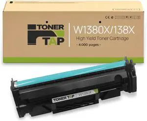 Toner Tap 138X Toner Cartridge Replacement Compatible for HP Laserjet Pro 3001dw, HP Laserjet Pro MFP 3101fdw - High-Yield 4,000 Pages Black Toner W1380X