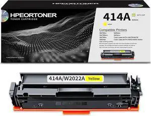1 Pack 414A / W2022A Yellow Toner Cartridge, High Yield 2,800 Pages, Replacement for HP 414A / W2022A M479fnw M479fdnm M479fdw M454dn M454dw M454nw Pro M478f-M479f