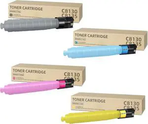 C8130 C8135 Toner Cartridge Compatible with C8145 006R01746 006R01747 006R01748 006R01749 High Capacity Ink Cartridges Replacement for Xerox AltaLink C8130 C8135 C8145 C8155 C8170 Printer 4P(BK/C/M/Y)