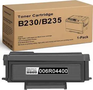 B230 B225 B235 Toner Cartridges with Chip Replacement for Xerox B230,006R04400 (1 Black, 3,000 Pages )