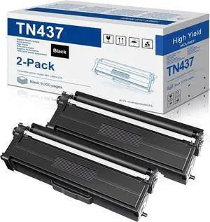 TN437 TN-437 Black Toner Cartridge 2-Pack Ultra High Yield Replacement Toner Cartridges for Brother TN437 Black Toner Cartridge MFC-L8905CDW Printer - TN437BK (2 Black)