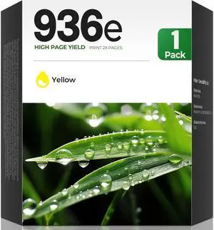 936e Yellow Ink Cartridges for OfficeJet Pro 9135e 9125e 9110b Compatible with 936e Ink Cartridges 936e Ink for OfficeJet Pro 9135 e 9125 e 9110 b 9730 e 9130 b 9122 e 9128 e Printer (1 Yellow)
