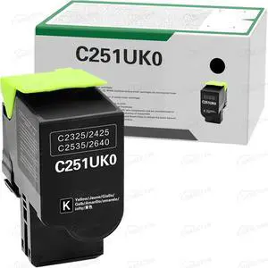 C251UK0 Black Ultra High Yield Toner Cartridge Compatible for Lexmark C2425dw C2535dw MC2425adw MC2535adwe MC2640adwe Laser Printer (1BK,1-Pack) C251UK0 Black Ultra High Yield Toner Cartridge Compatible for Lexmark C2425dw C2535dw MC2425adw MC2535adwe MC2640adwe Laser Printer (1BK,1-Pack)