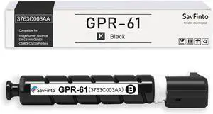 GPR-61 GPR61 Black Toner Cartridge Replacement for Canon ImageRunner Advance DX C5840i C5850i C5860i C5870i 5840 5850 5860 Printers 3763C003AA (High Yield, 1-Black)