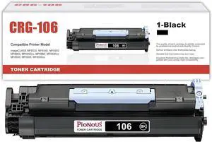106 Black Toner Cartridge Replacement for Canon CRG-106 - Compatible with imageCLASS MF6530 MF6540 MF6550 MF6590 MF6560 MF6560cx MF6580 MF6580cx MF6595 MF6595cx (1-Pack)