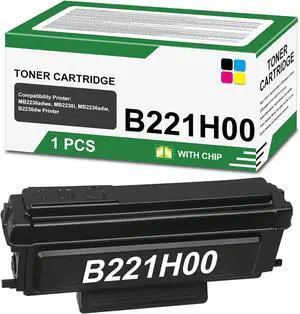 B221H00 High Yield Toner Cartridge with Chip (1-Pack) - Lvan Compatible B221H00 Black Toner Cartridge Replacement for LMK MB2236adwe MB2236i MB2236adw B2236dw Printer