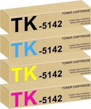 TK-5142K TK-5142C TK-5142M TK-5142Y High Yield TK5142 TK-5142 Toner Cartridge Compatible for Kyocera ECOSYS M6530cdn ECOSYS P6130cdn ECOSYS M6030cdn Laser Printer