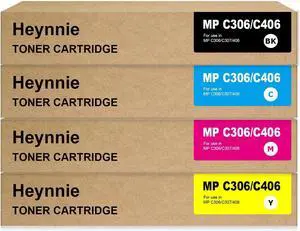 Remanufactured MP C306 C307 Toner Cartridge Replacement for Ricoh 842091 842092 842093 842094 for MP C306 MP C307 MP C406 MP C407 Printer (1BK/1C/1Y/1M)