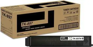 1 Pack TK-897K 1T02K00US0 Black Toner Cartridge High Yield Compatible TK-897K TK897K Replacement for Kyocera FS-C8520MFP FS-C8025MFP FS-C8030MFP FS-C8525MFP TASKalfa 205c 255c 206ci 256ci Printer