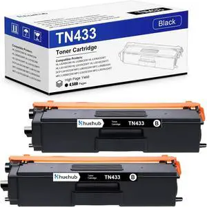 TN433 TN433BK Toner Cartridge Set Replactment for Brother TN-433 TN 433 TN431 Toner for HL-L8260CDW HL-L8360CDW HL-L9310CDW DCP-L8410CDW MFC-L8610CDW MFC-L8900CDW MFC-L8690CDW MFC-L9570CDW Printers