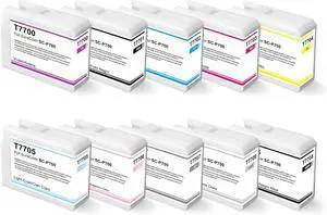 T770 10-Pack Compatible Ink Cartridge Replacement for SureColor P700 SC-P700 Printer