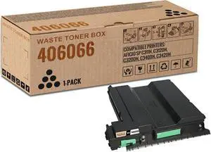 1 Pack 406066 Black Waste Toner Box | Replacement for Ricoh 406066 Work with Aficio SP C311N C312DN C320DN C340DN C342DN | 406066