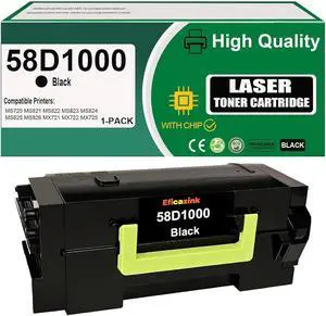 58D1000 Toner Cartridge Compatible for MS725 MS821 MS822 MS823 MS824 MS825 MS826 MX721 MX722 MX725 MX822 MX824 MX826 Printers (1 Black) 58D1000 Toner Cartridge Compatible for MS725 MS821 MS822 MS823 MS824 MS825 MS826 MX721 MX722 MX725 MX822 MX824 MX826 Printers (1 Black)