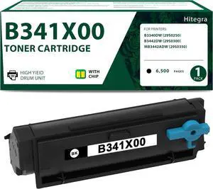 High Yield B3340 B341X00 Toner Cartridge Black Replacement for Lexmark B3340 Toner B341X00 Compatible with B3340dw (29S0250) B3442dw (29S0300) MB3442adw (29S0350) Printer Black Toner, 1-Pack