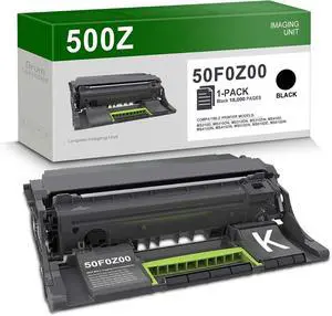 50F0Z00 Black Imaging Unit(1-Pack) - Lvan Compatible 500Z 50F0Z00 Imaging Drum Unit Replacement for Lexmark MS310d, MS310dn, MX310dn, MS410dn, MS415dn, MX410de, MX417de Printer