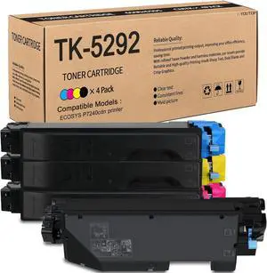 TK-5292 TK5292 Toner Cartridge TK-5292K TK-5292C TK-5292M TK-5292Y Color Set Replacement for Kyocera ECOSYS P7240cdn Printer